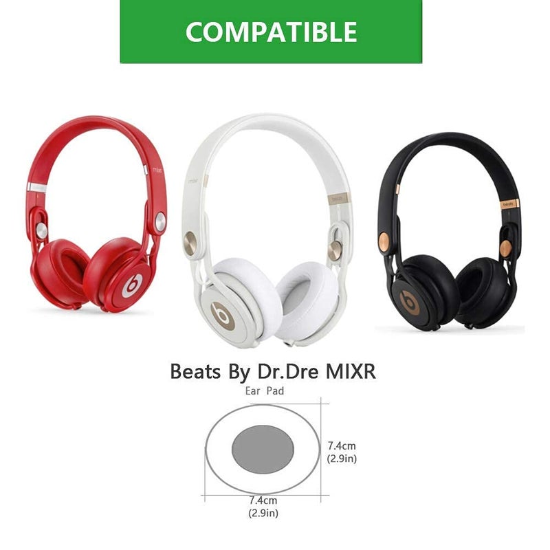 Koffmon Mixr Replacement Ear Cup Earpads Compatible with Beats by Dr. Dre Mixr On-Ear Headphones (Red) - Image 5